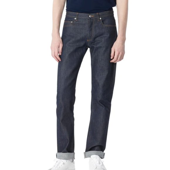 A.P.C. Other - A.P.C. Men’s New Standard Raw Indigo Button Fly Selvedge Denim Jeans, size 34